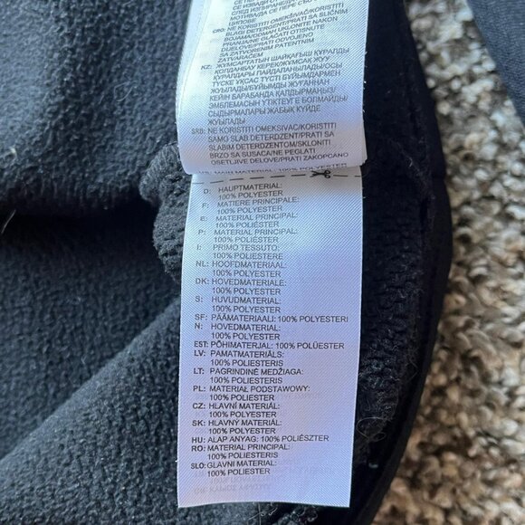 Adidas Black Hoodie With Japanese Text Mens M Streetwear Hipster Skater Jacket - Picture 6 of 6